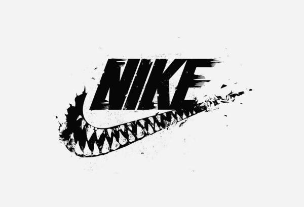 Логотип Nike трафарет