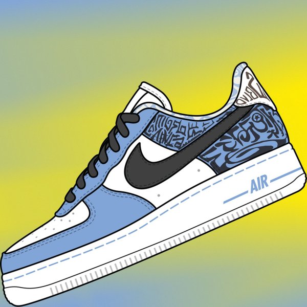 Рисунок кроссовок найк