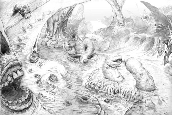 Ад рисунок карандашом