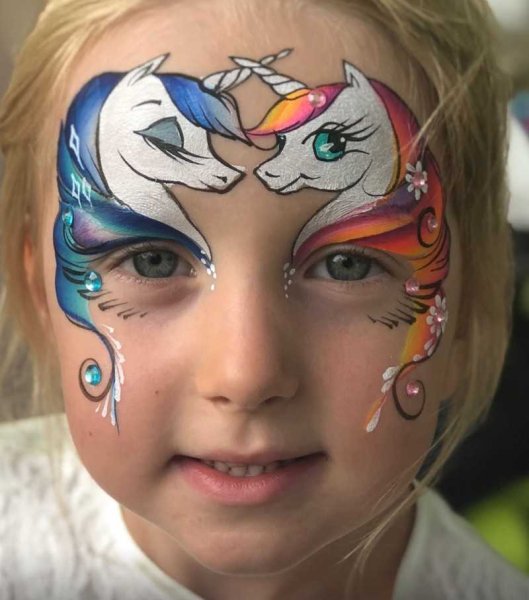 Красивый аквагрим