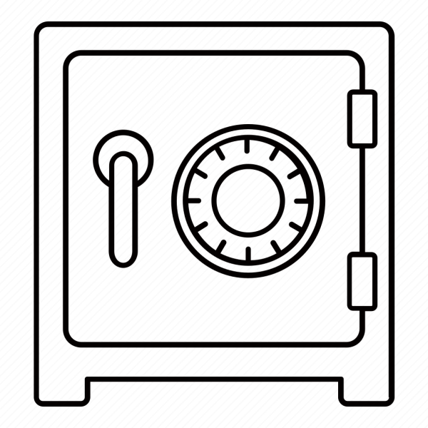 Раскраска сейф