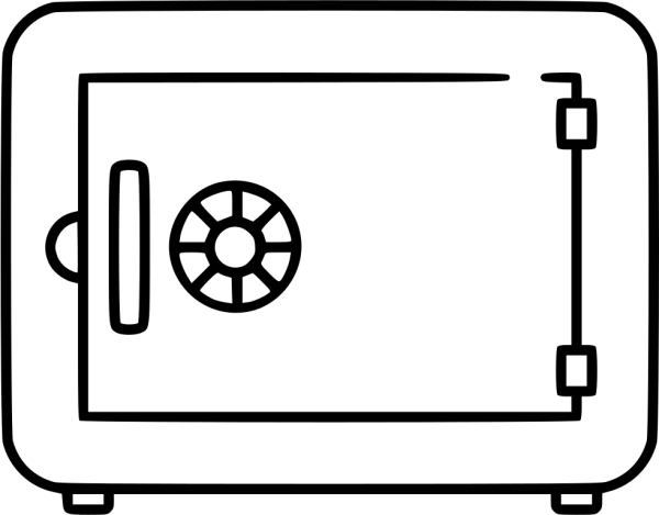 Сейф вектор иконка