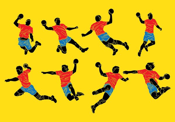 Гандбол вектор