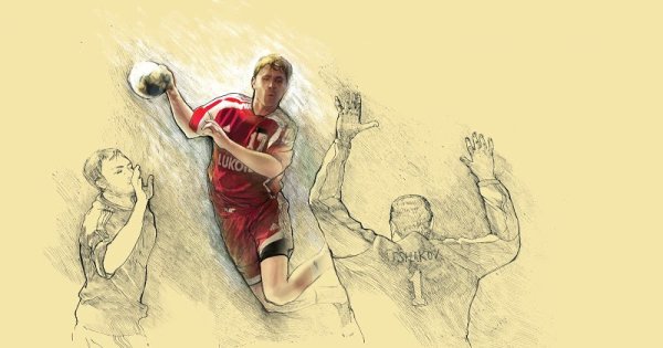 Спортивный фон гандбол