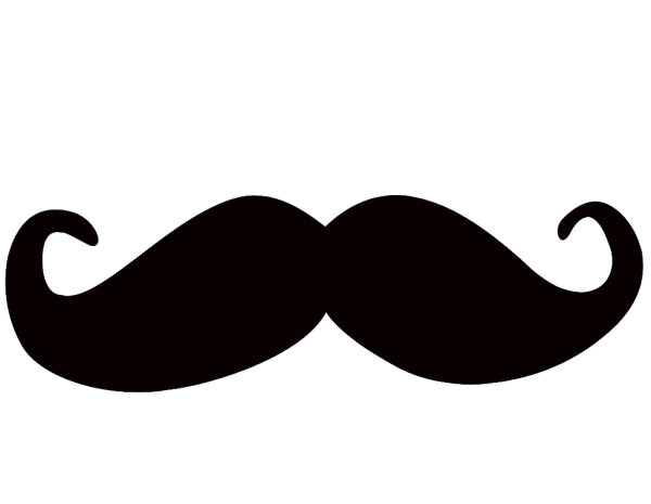 Усы трафарет