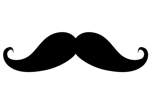 Усы маркером