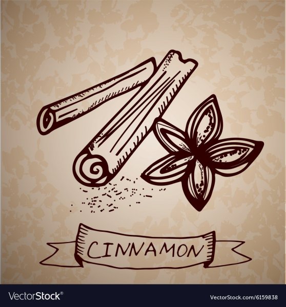 Нарисовать палочку корицы