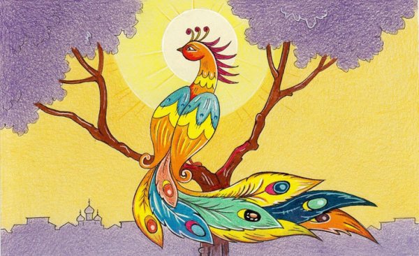 Рисование Жар птицы