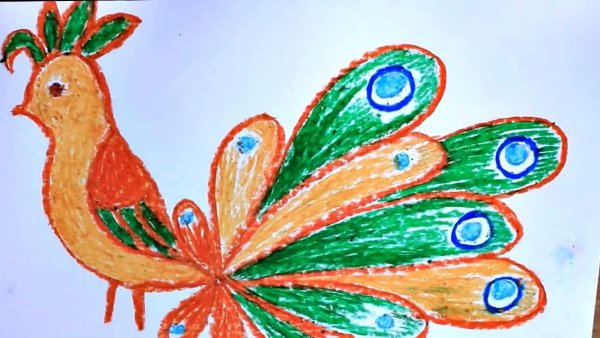 Рисование Сказочная птица