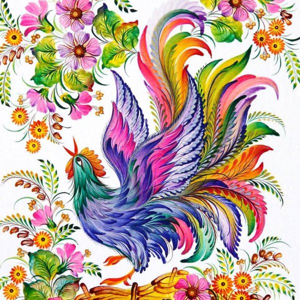 Рисование Жар птицы