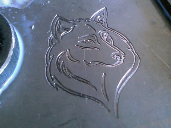 Волк для гравировки