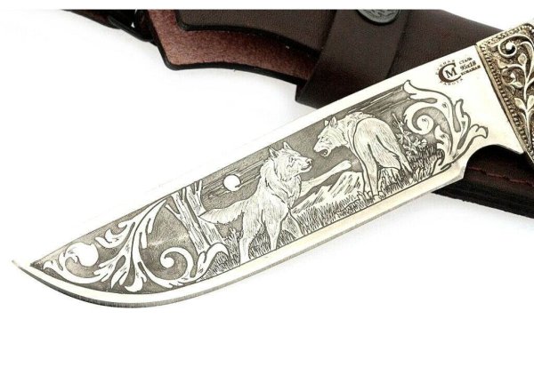 Нож МС Лорд, клинок 95х18, грав., рукоять венге, литье