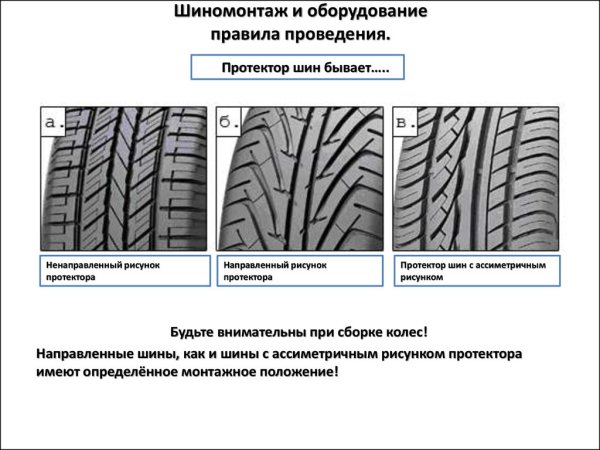 Симметричный ненаправленный рисунок протектора