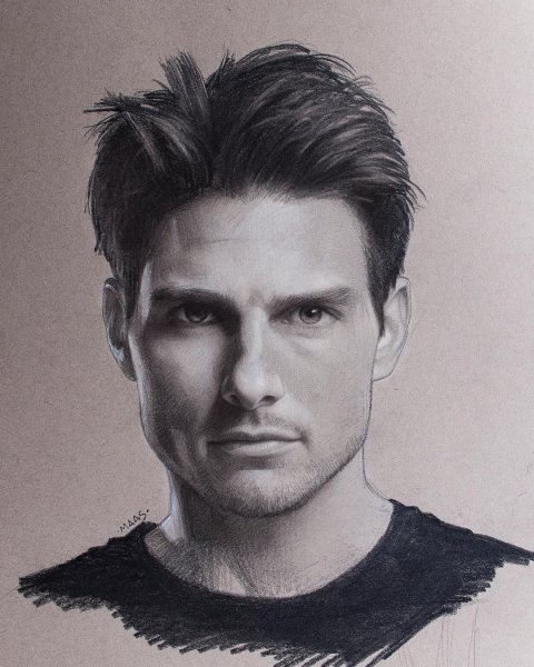 Портрет парня карандашом
