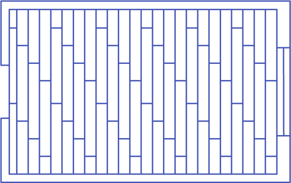 Схема укладки ПВХ плитки на пол