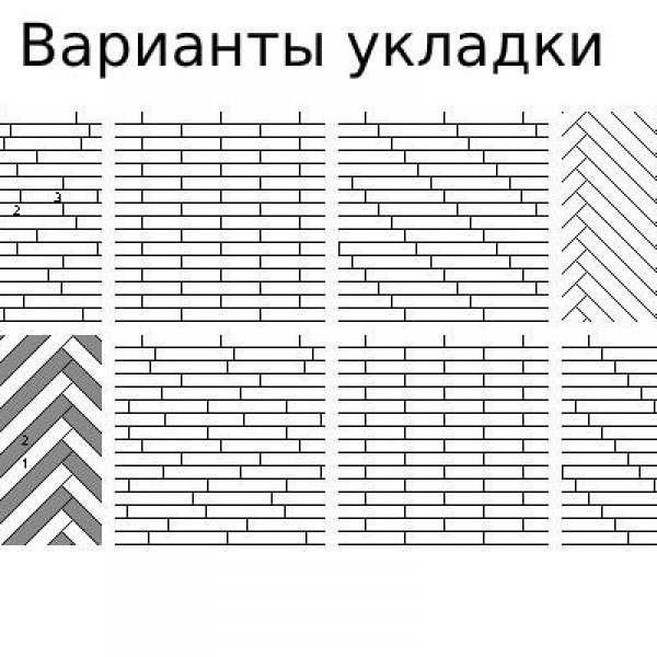Схема укладки ламината