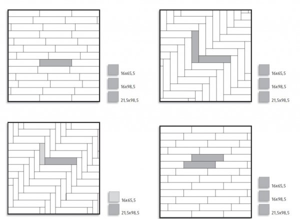 Схема раскладка паркетной доски вразбежку