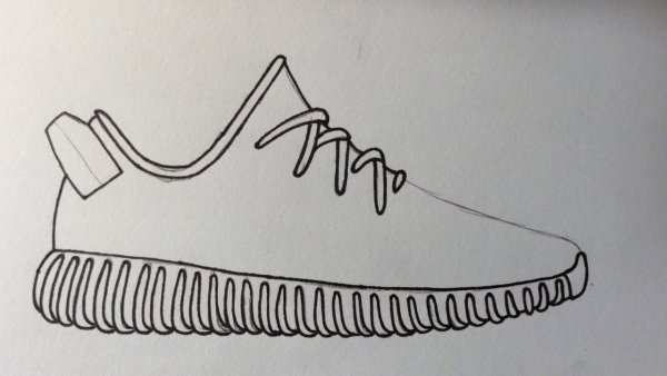 Изики кроссовки рисунок