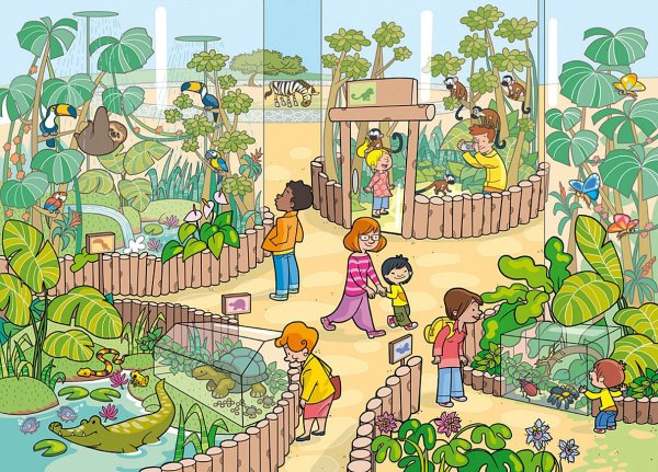 Зоопарк иллюстрация