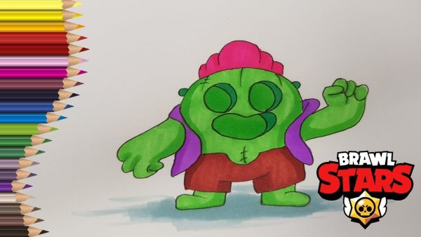 Срисовка спайка из БРАВЛ старса