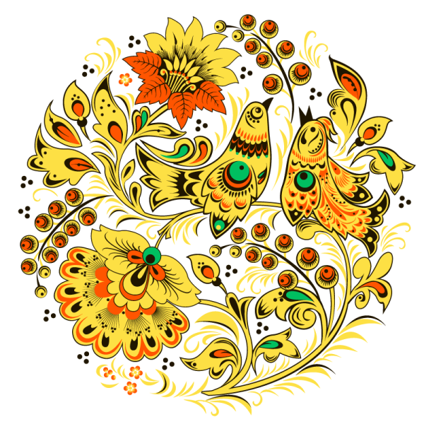 Русские народные росписи Хохломская