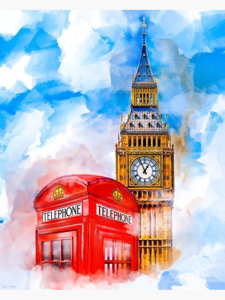 Картины Англия Биг Бен