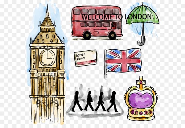 Англия Биг Бен вектор