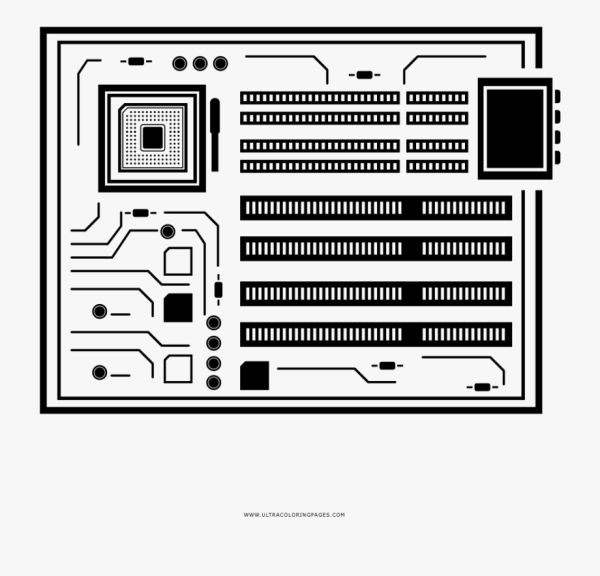Материнская плата зарисовка