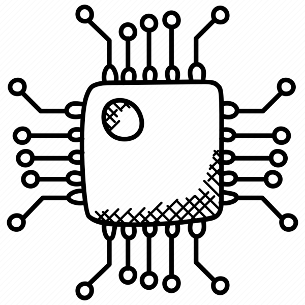 Материнская плата нарисованная