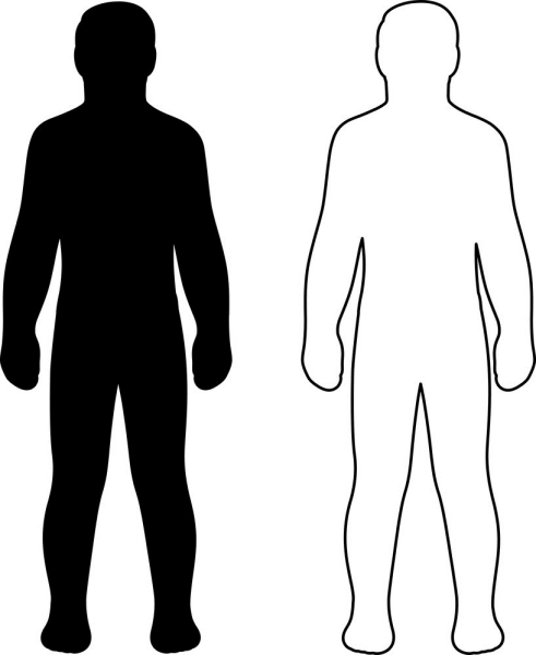 Контур человека