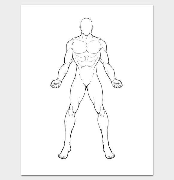 Контур человека