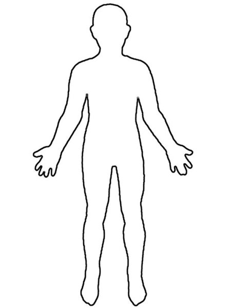 Контурное изображение людей