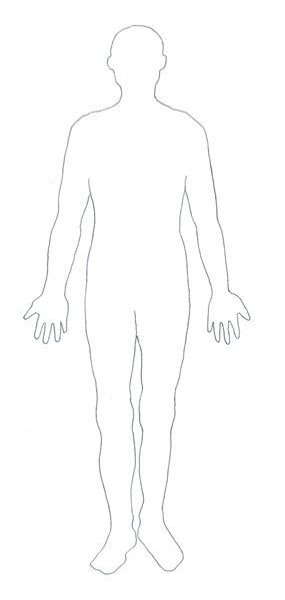 Макет человека для рисования