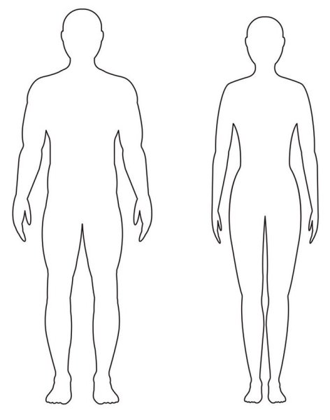 Трафарет человека