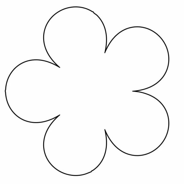 Трафарет цветочка
