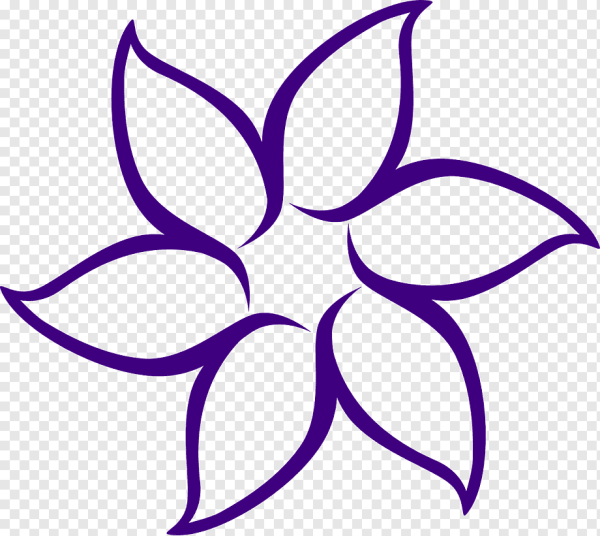 Цветы контур