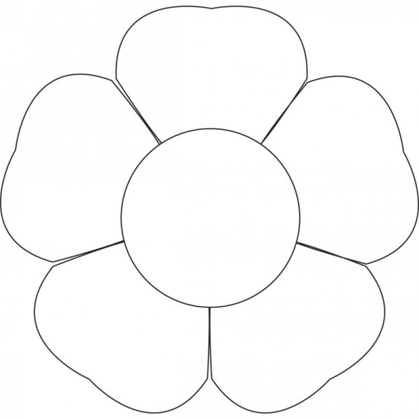 Цветок шаблон