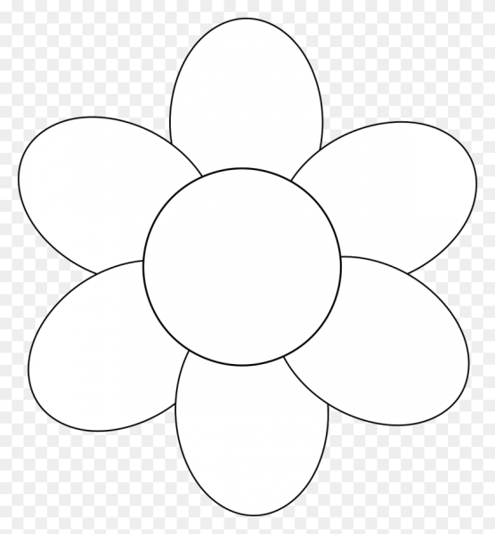 Контур цветов для вырезания