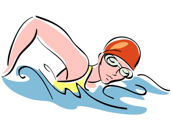 Пловец мультяшный