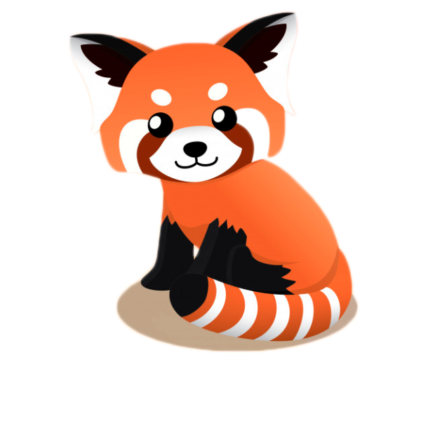 Рыжая Панда рисунок