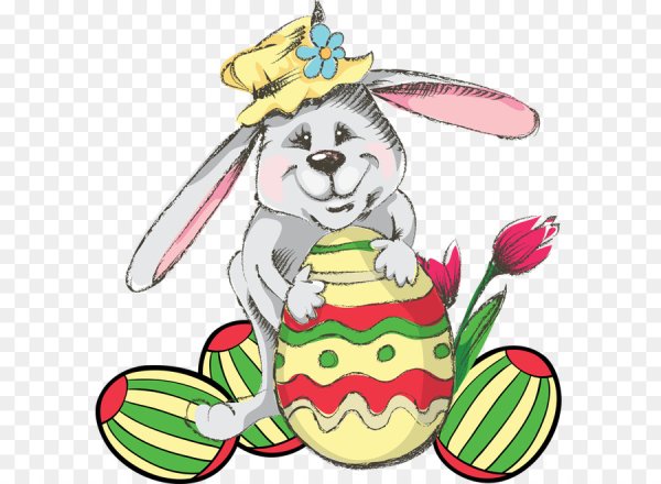 Зайка в корзинке