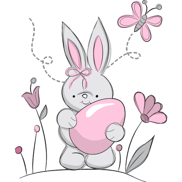 Милый зайчик вектор