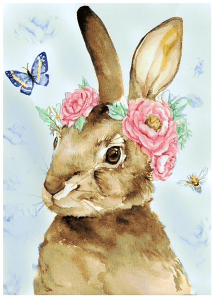 Акварельный заяц