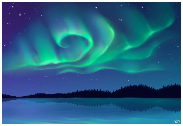 Северное сияние для детей
