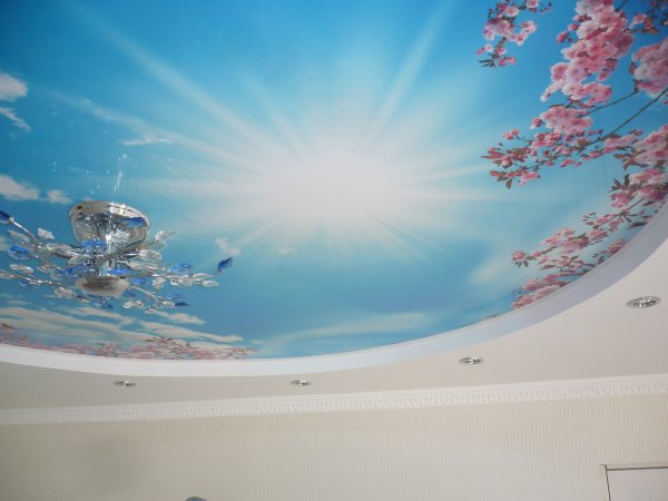 Фотопечать на потолке