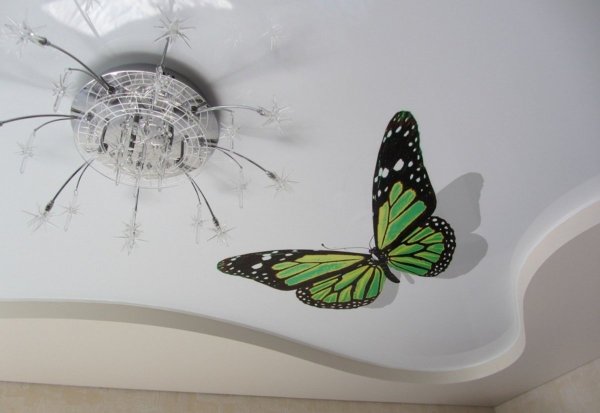 Натяжные потолки с рисунком