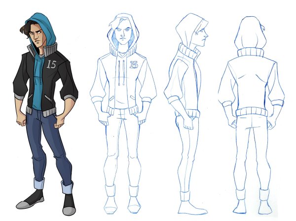 Скетчи персонажей для моделирования