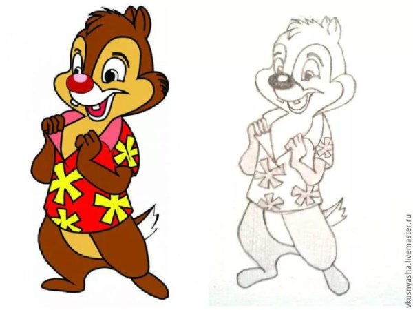 Рисунки мультяшных персонажей