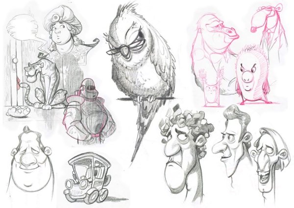 Наброски персонажей