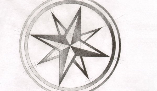 Нарисовать полярную звезду